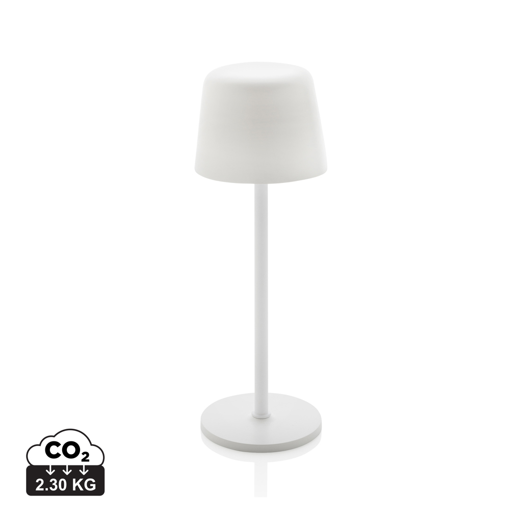 Lampe de table rechargeable par USB en plastique RCS Zenic (blanc)