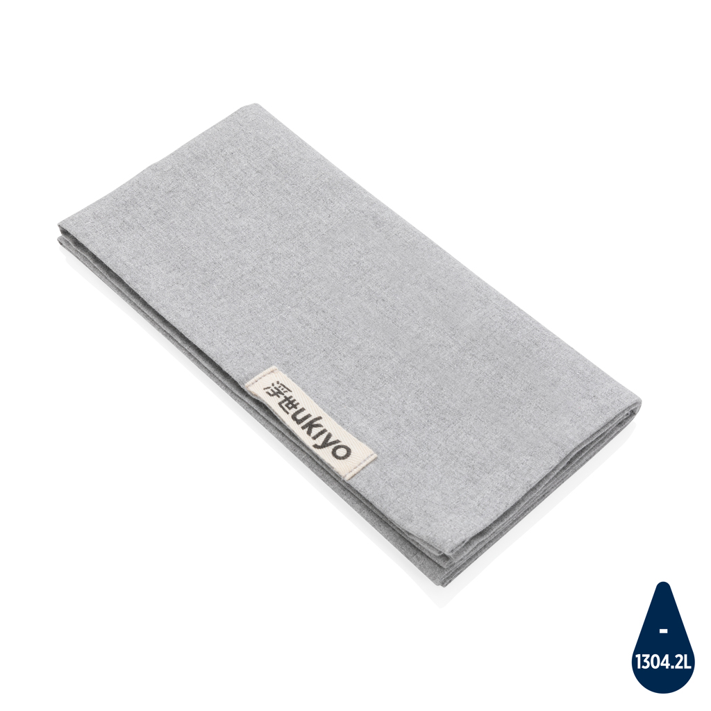 [KX020854] Set de 4 serviettes de table Ukiyo en rcotton 180gr Aware™ (gris)