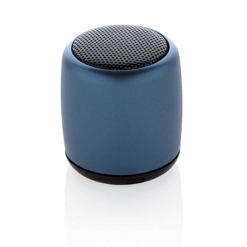 [KX080856] Mini enceinte sans fil en aluminium (bleu)