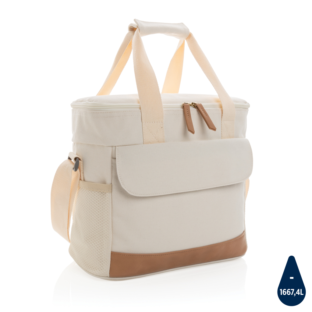 [KX020947] Sac isotherme Impact AWARE™ en toile 16oz recyclé (blanc)