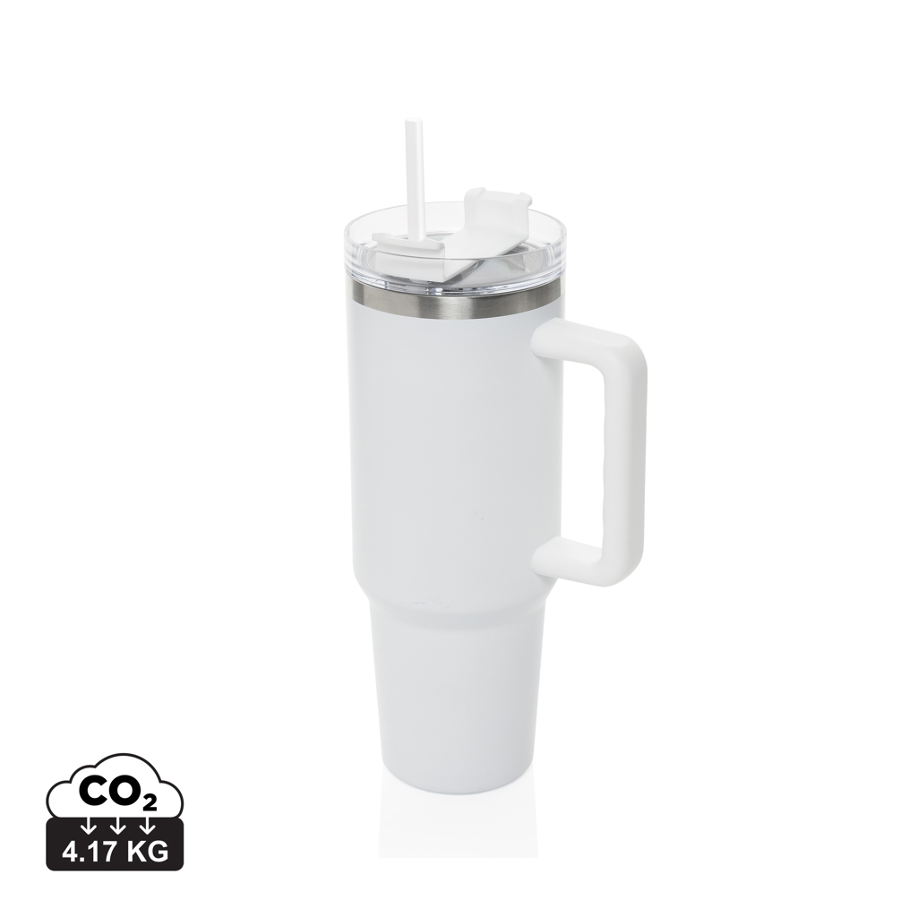 [KX1116251] Mug 1.2L en acier recyclé RCS Peakflow (blanc)