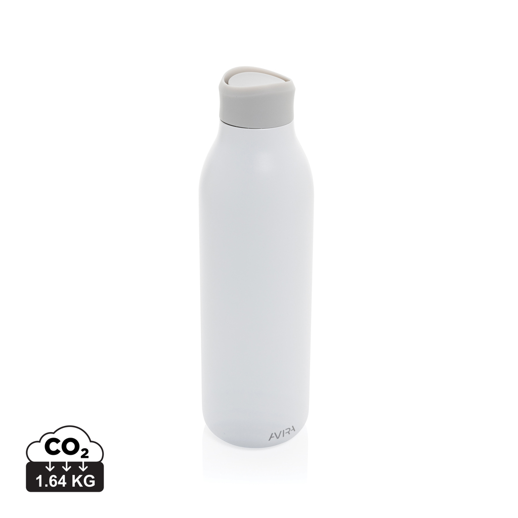 [KX1116269] Bouteille d'eau 600ml en acier recyclé RCS Avira Alok (blanc)