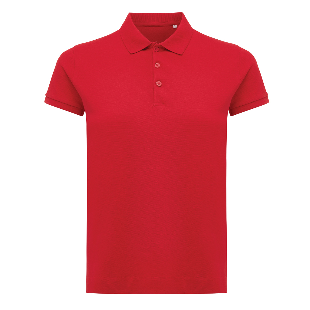 Polo en coton recyclé Iqoniq Yosemite Femme (rouge)