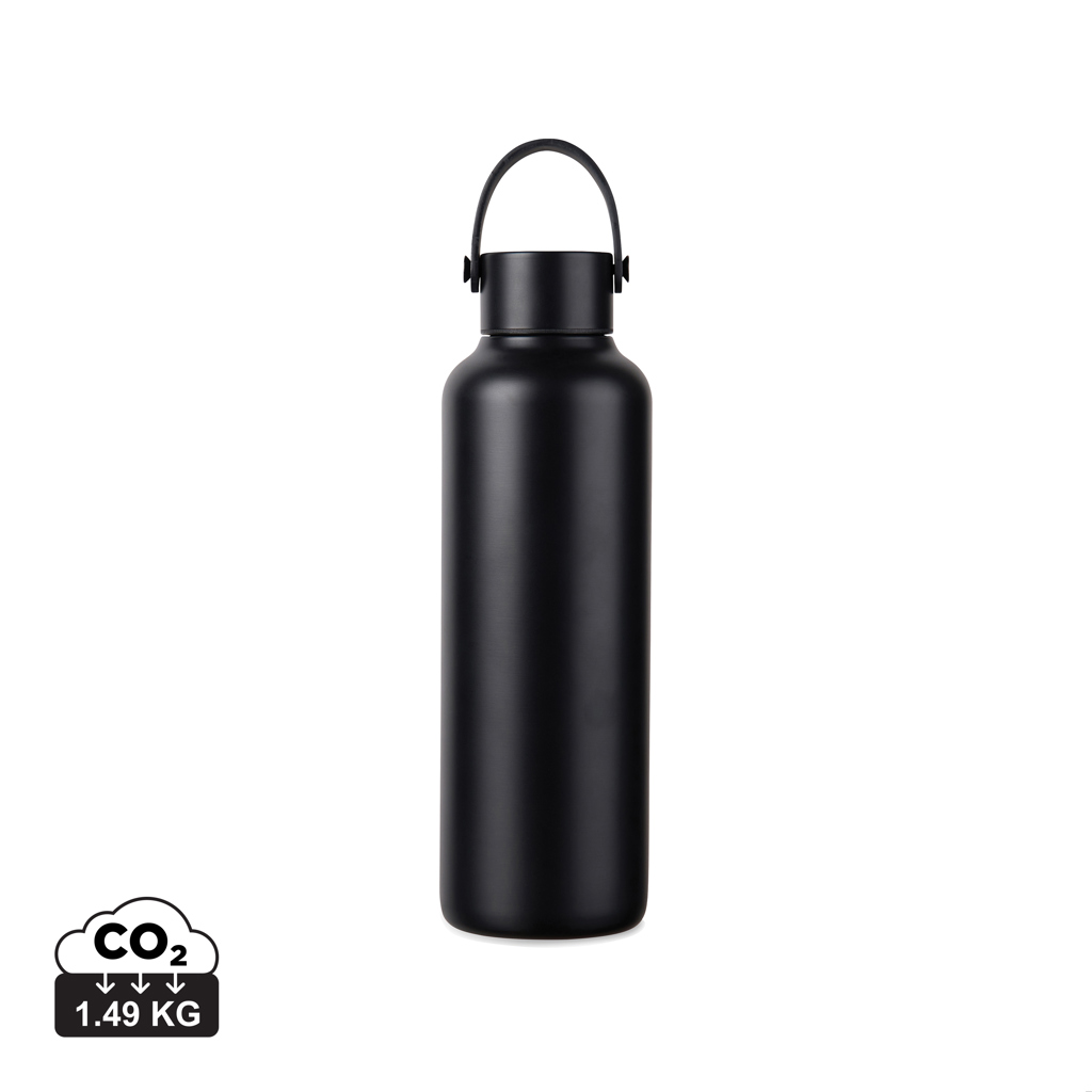 [KX1121072] VINGA Bouteille 600ml en acier recyclé RCS Baltimore (noir)