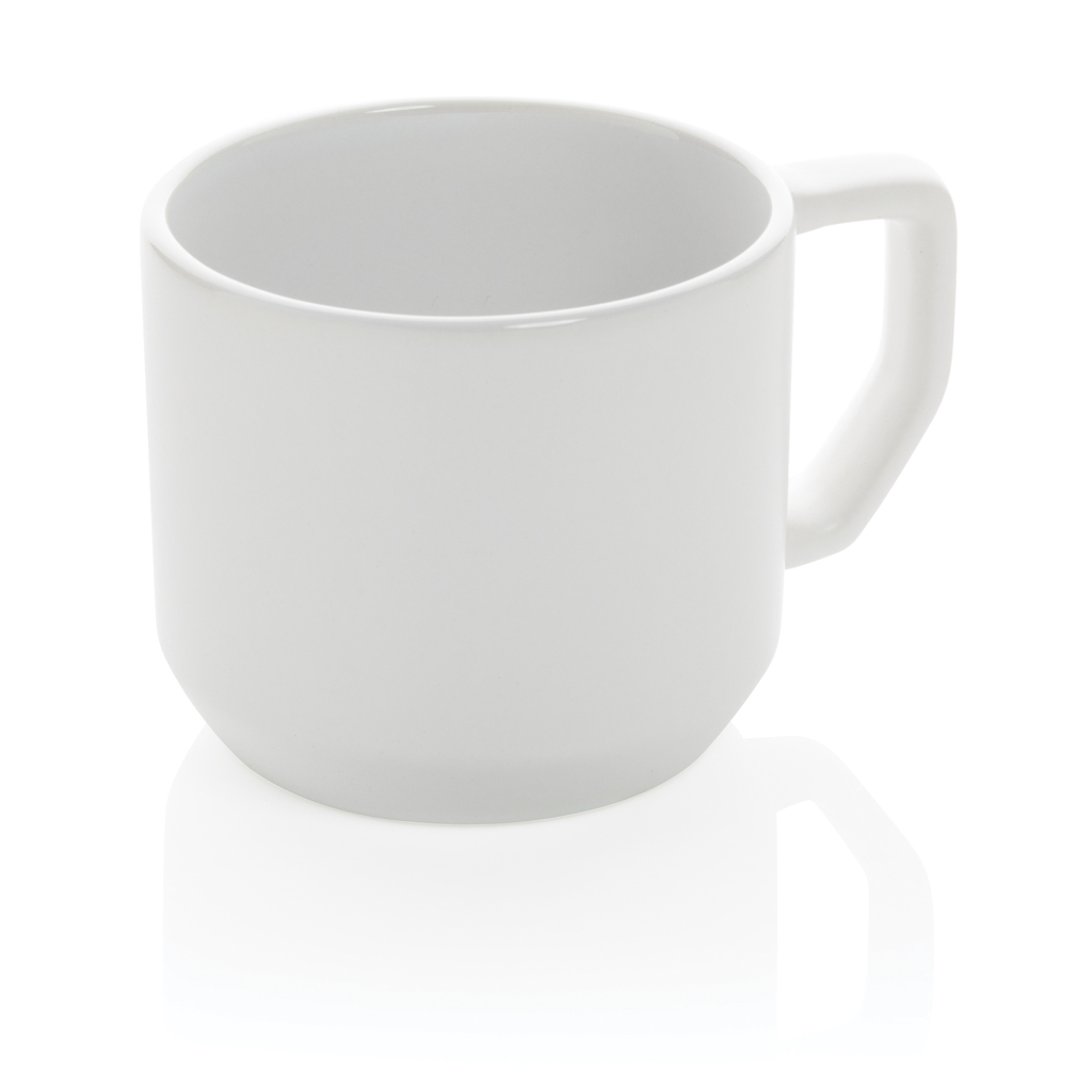 Mug céramique moderne (blanc)