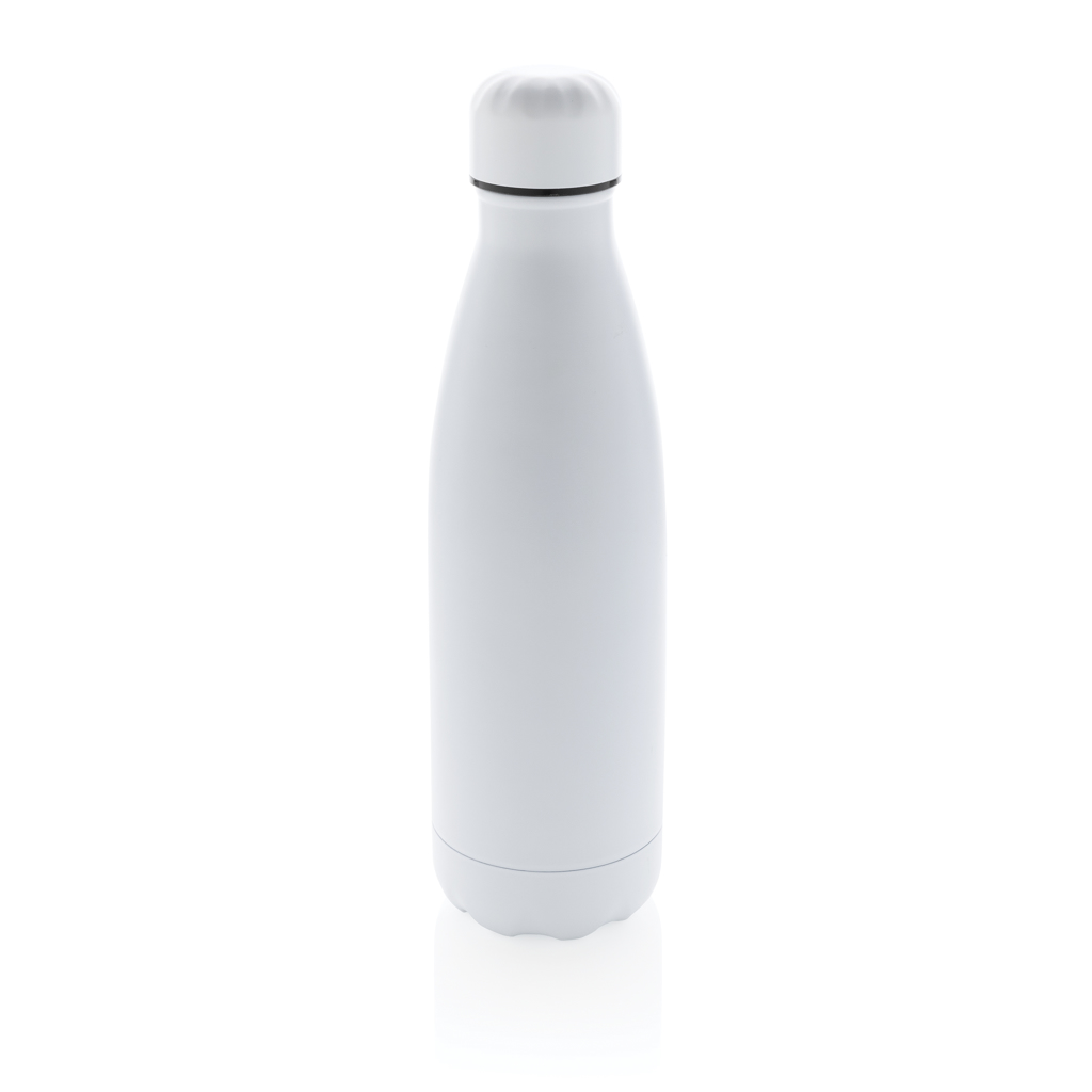 [KX113956] Bouteille isotherme en acier pleine couleur (blanc)