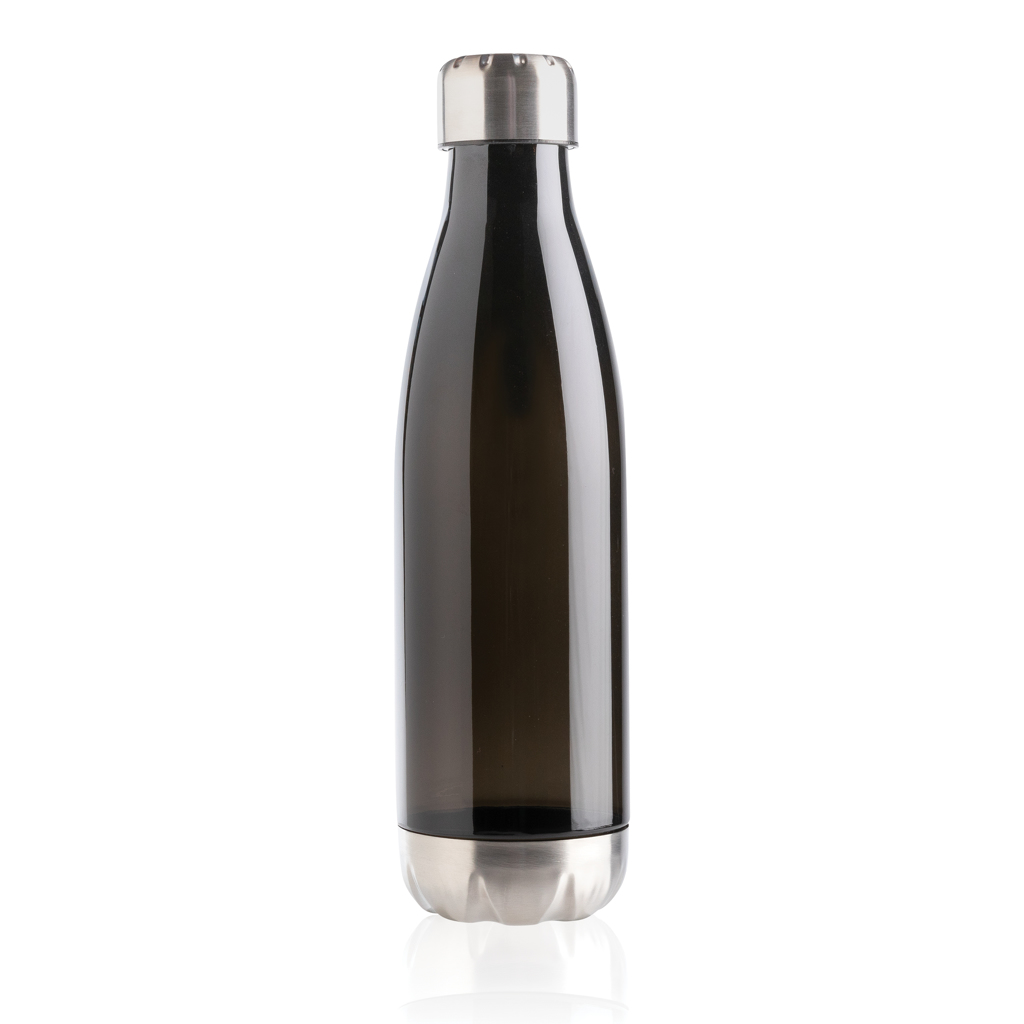 [KX114015] Bouteille d'eau étanche avec bouchon en acier (noir)