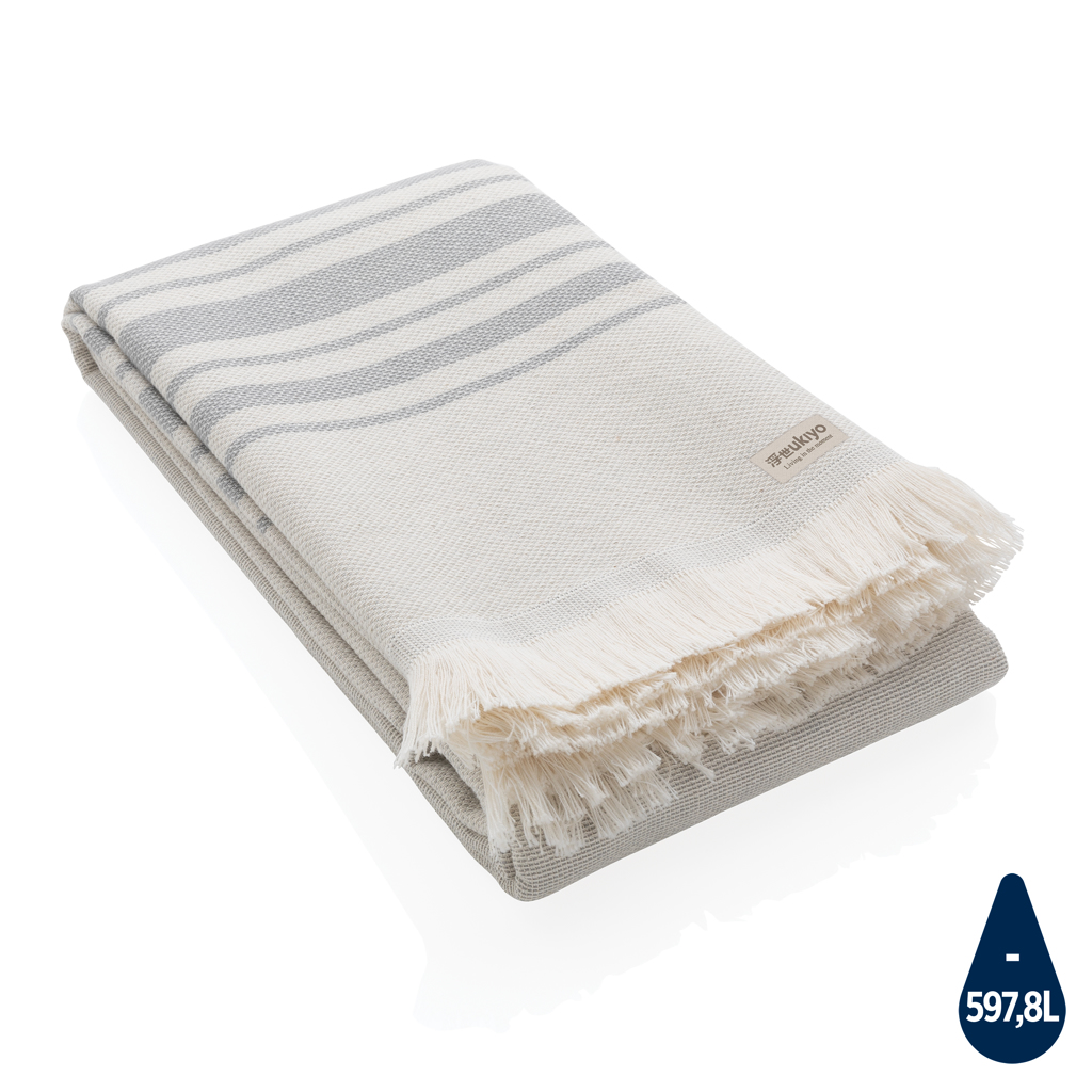 Serviette Hammam Ukiyo Yumiko AWARE™ Made in Europe (gris)