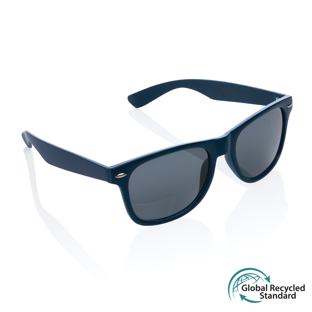 [KX170078] Lunettes de soleil en plastique recyclé GRS (bleu)