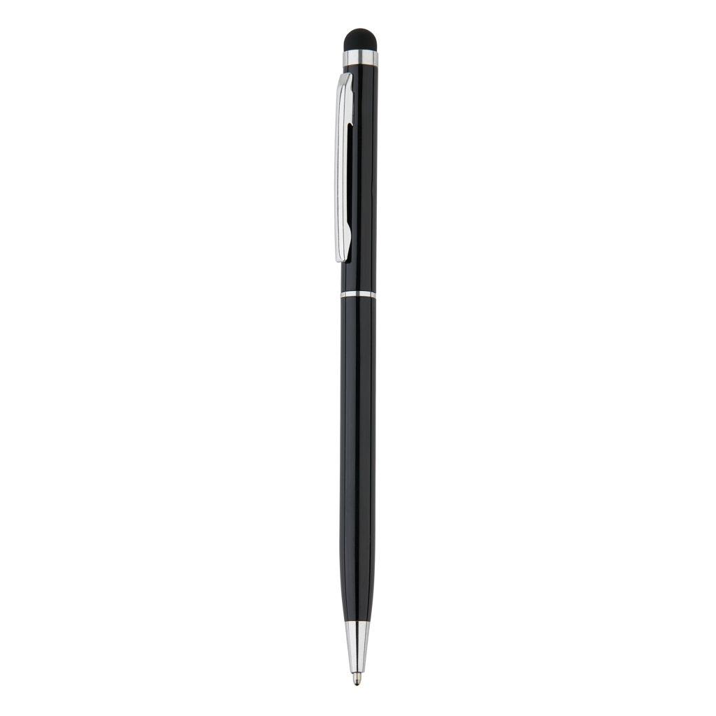 [KX140633] Stylo-stylet fin en métal (noir)