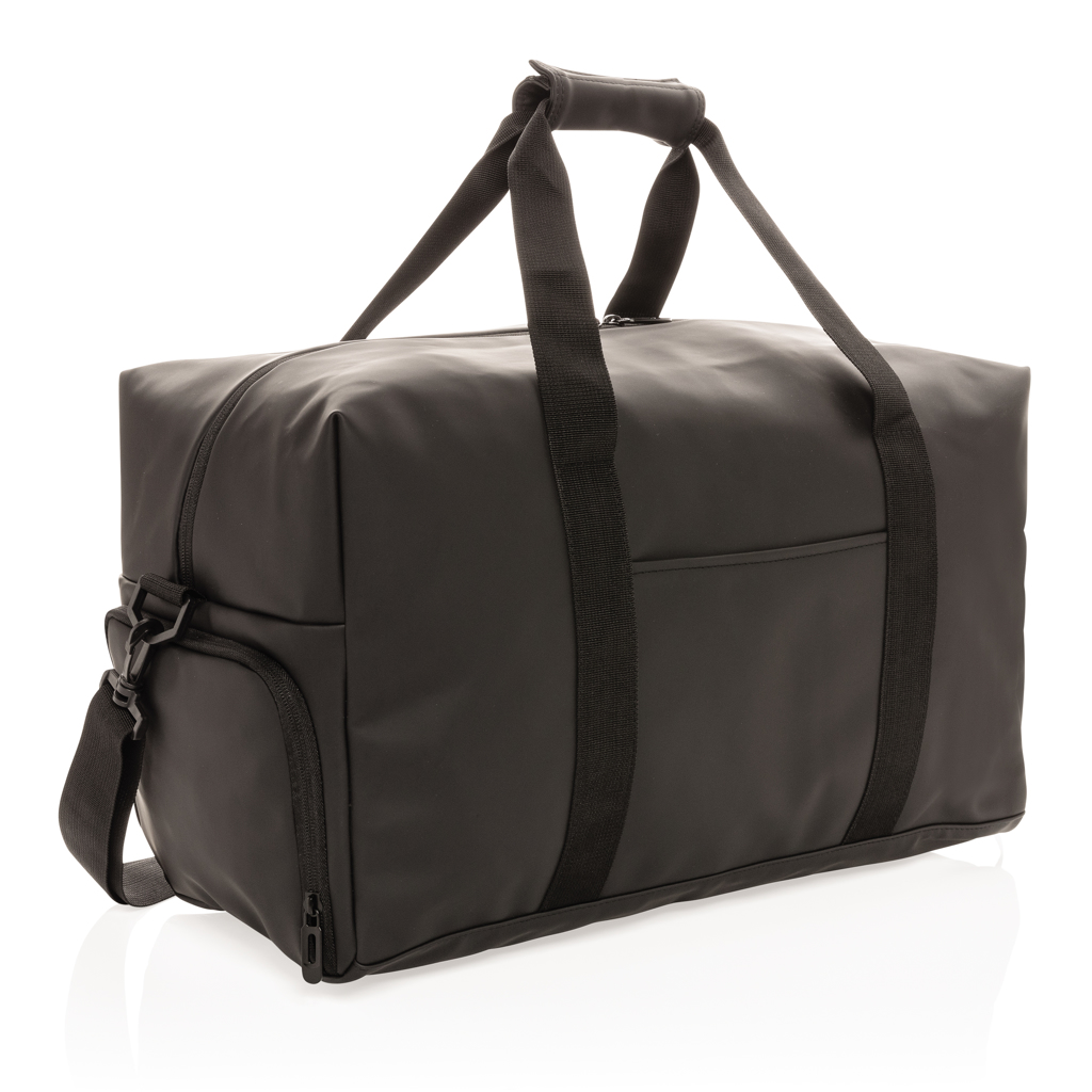 [KX101011] Sac week-end au PU doux (noir)