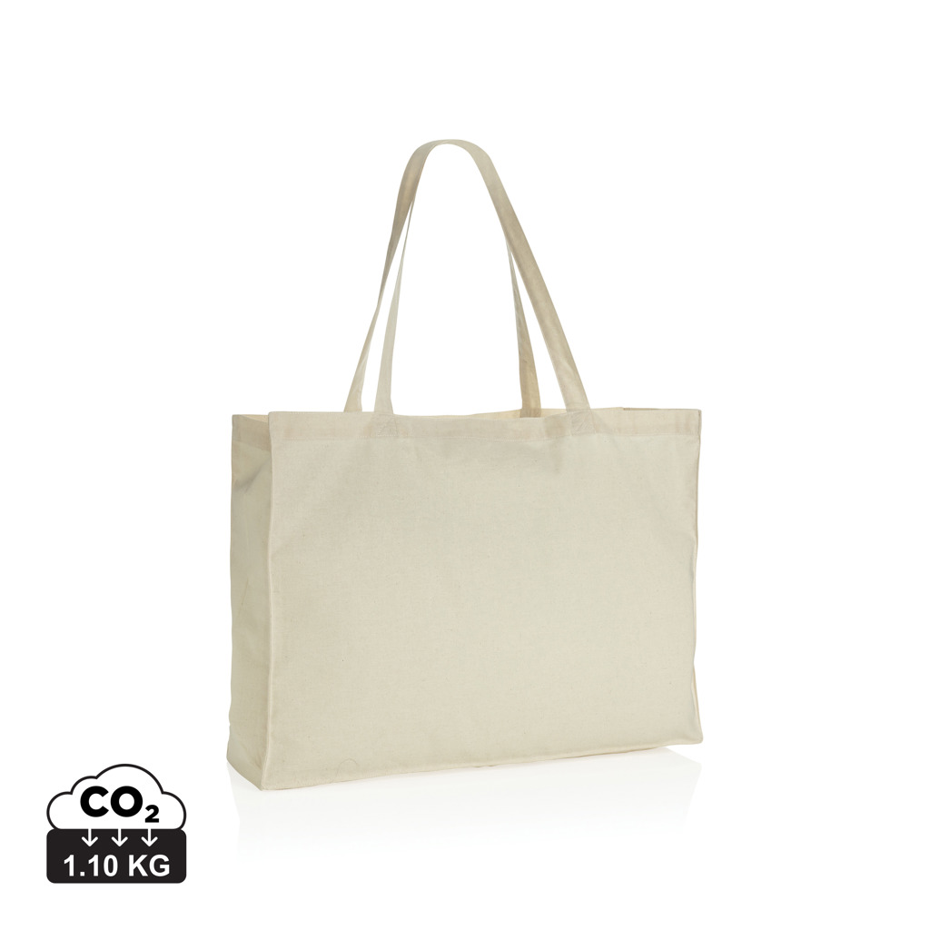 [KX1510142] Sac shopping en coton recyclée 145 gr Impact AWARE™ (blanc)