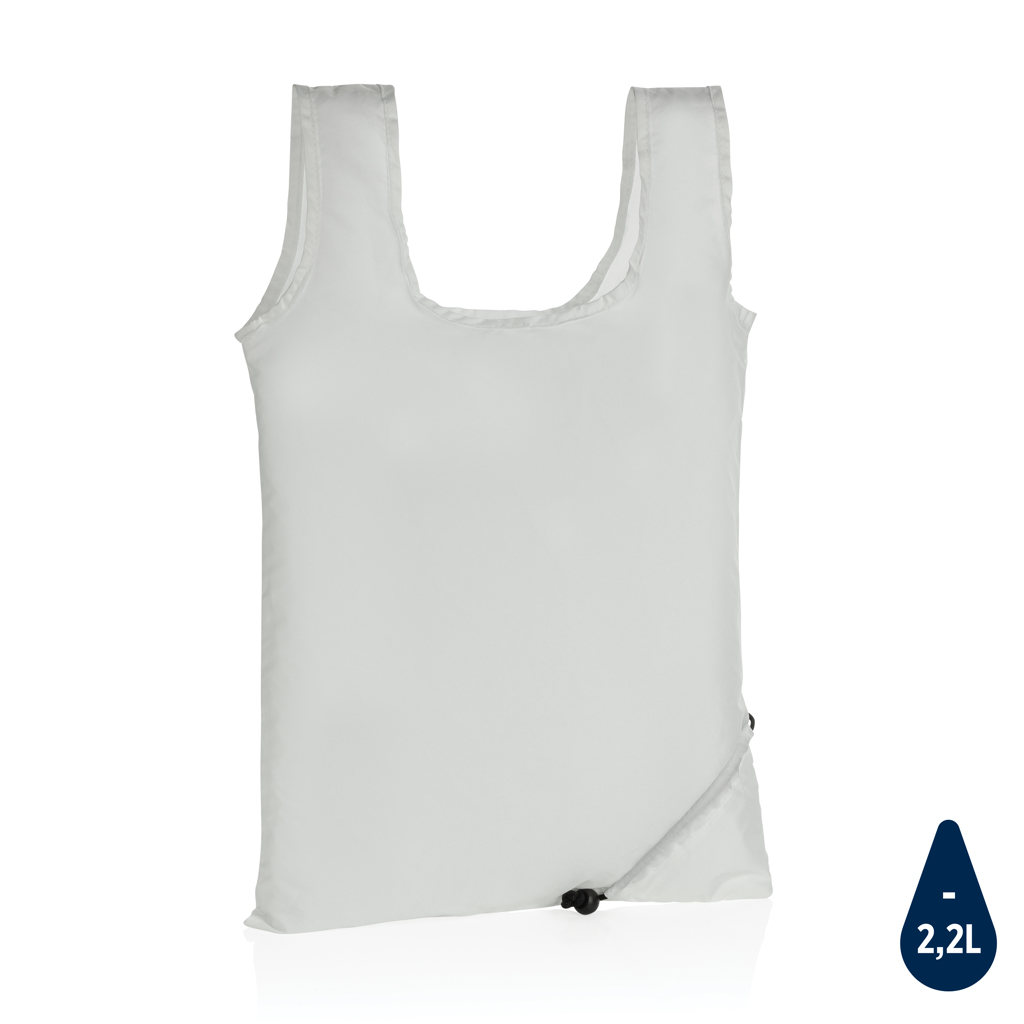 [KX150271] Sac shopping pliable en rPET 190T Impact AWARE™ (blanc)