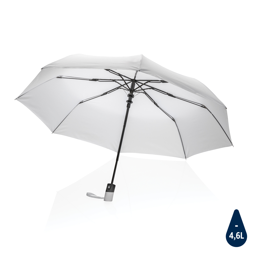 [KX130278] Mini parapluie automatique 21" en rPET 190T Impact AWARE™ (blanc)