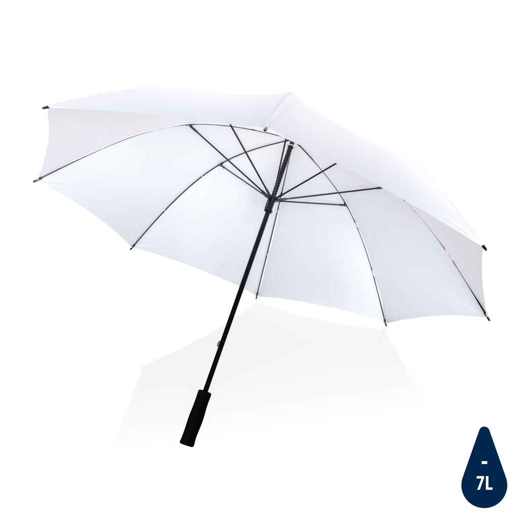 [KX130327] Parapluie tempête 30" en rPET 190T Impact AWARE™ (blanc)