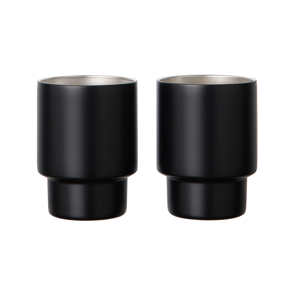 [KX1127616] VINGA Set de 2 tasses en acier RCS Nagano