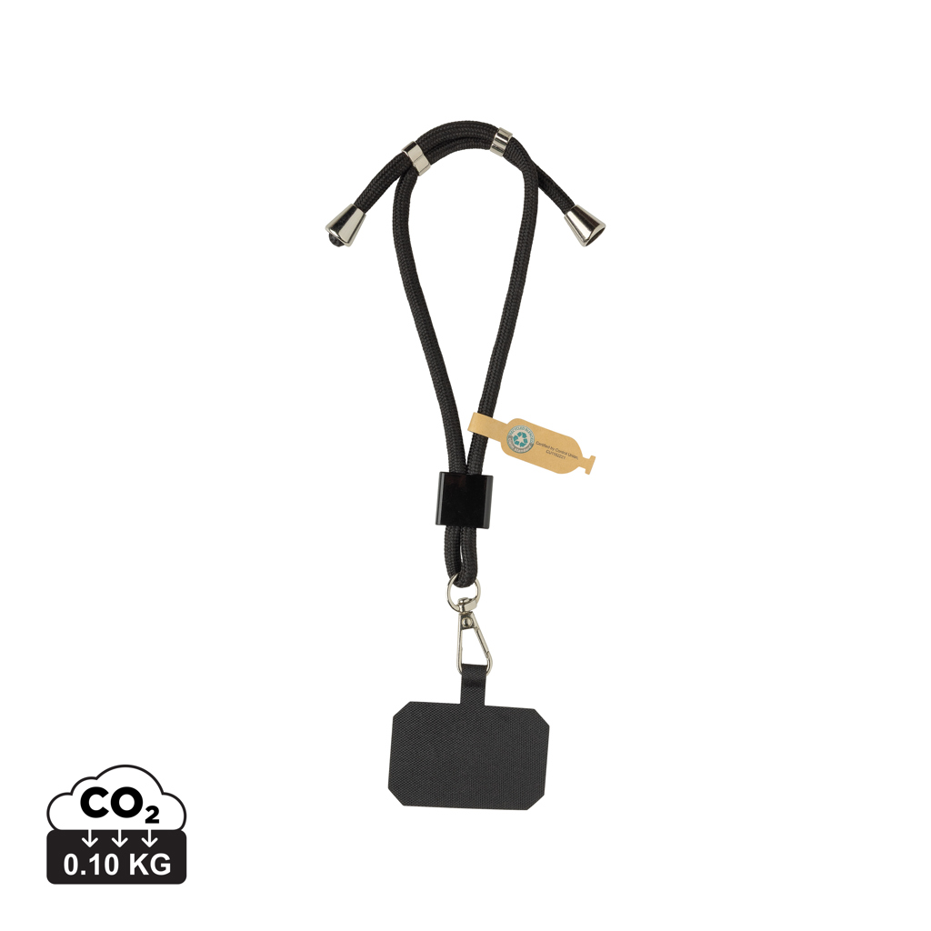 Bracelet téléphone réglable en rPET recyclé RCS CarryLoop