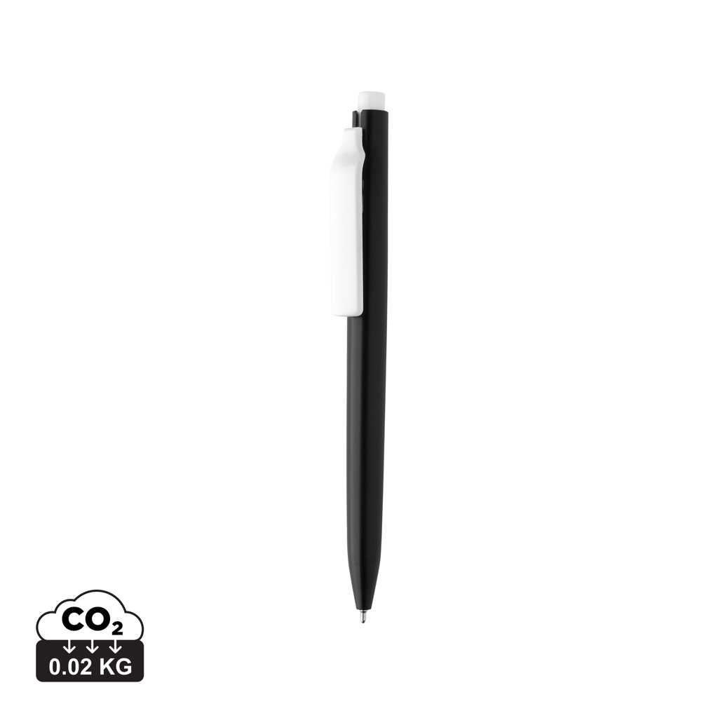 Stylo avec encre ultra glissante en ABS recyclé GRS Vibe (blanc)