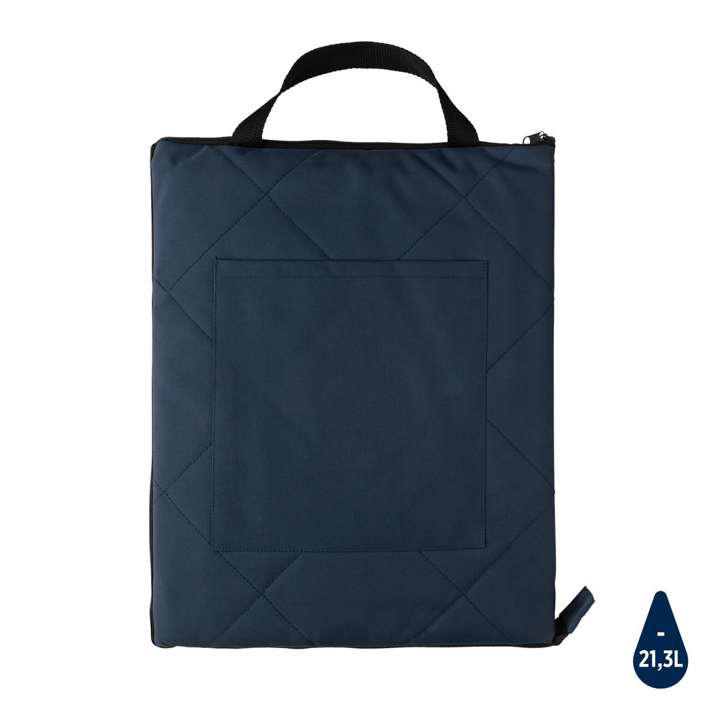 [KX021088] Couverture pique-nique pliable en rPET Impact Aware™ (bleu)