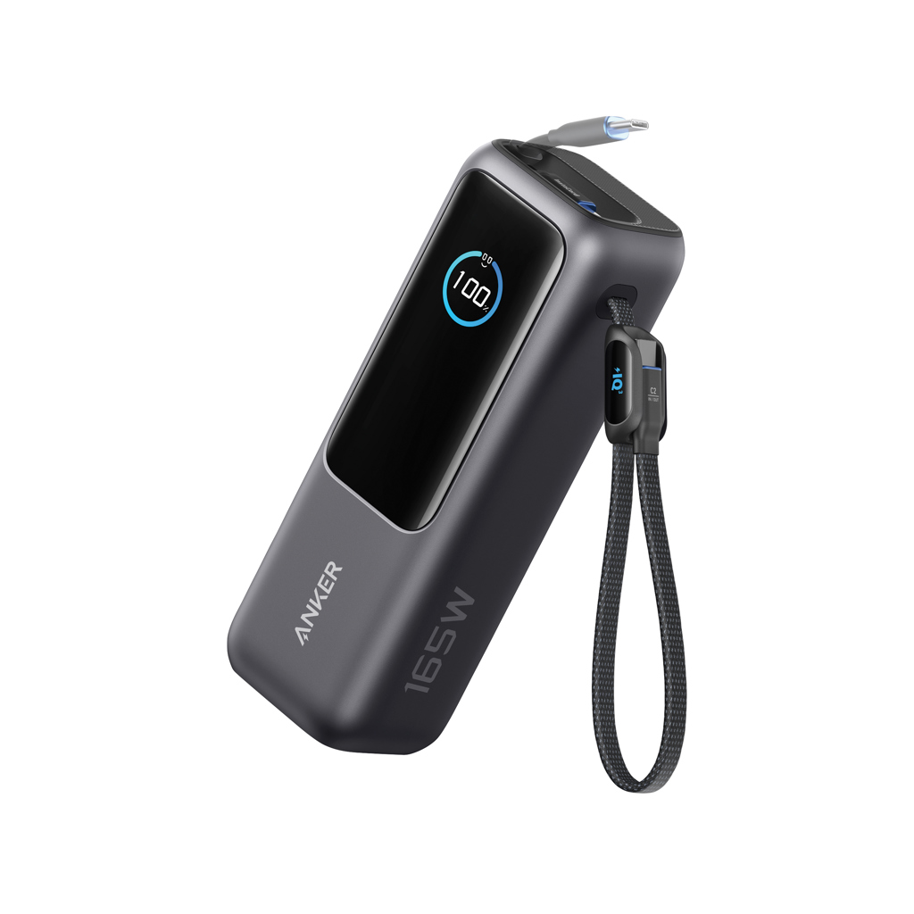 Powerbank 25.000 mAh et 165 W avec câble intégré  Anker