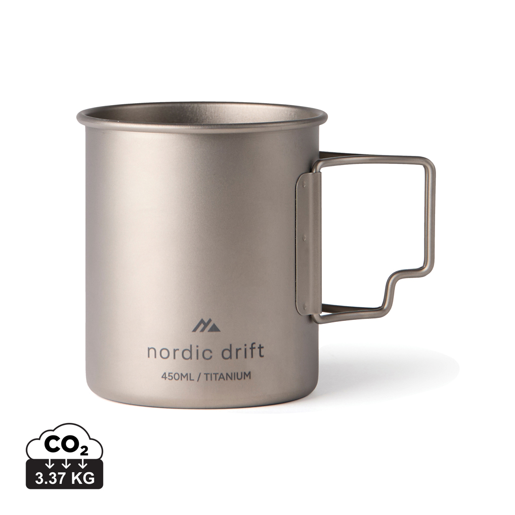 Tasse 450 ml ultra légère en titane Nordic Drift Trail