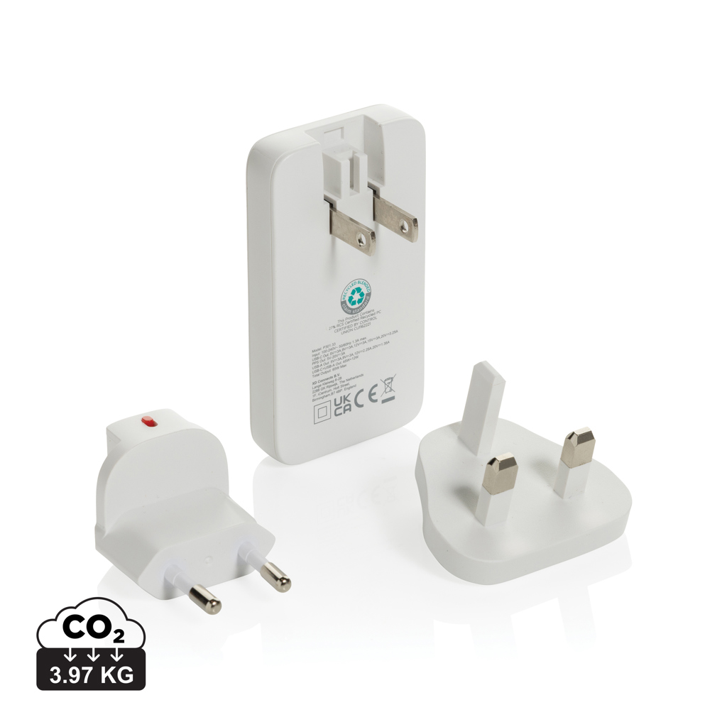 [KX093515] Chargeur plat 65W GAN avec connecteurs universels  Fluxo RCS