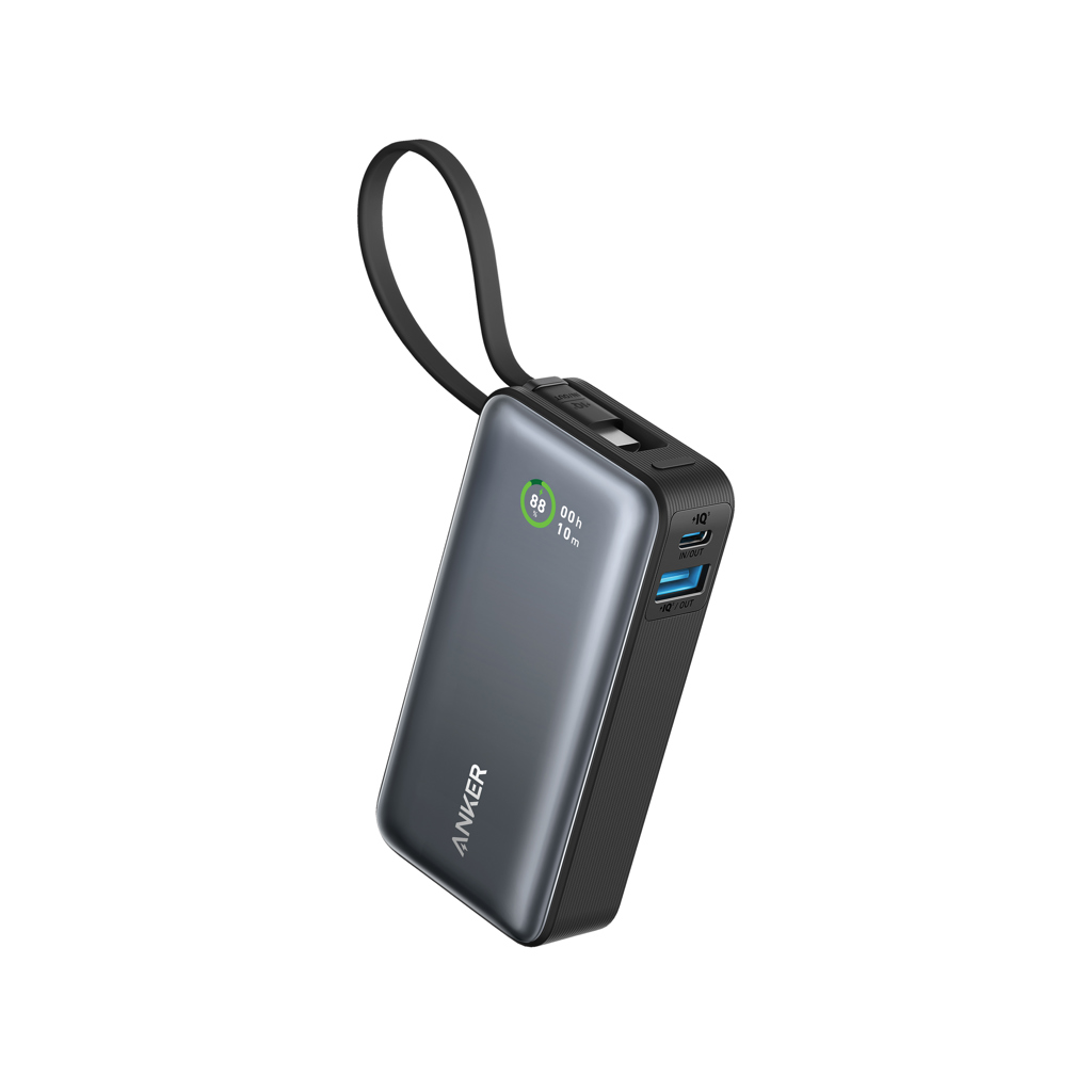 Powerbank 30W avec câble USB-C intégré Anker Nano