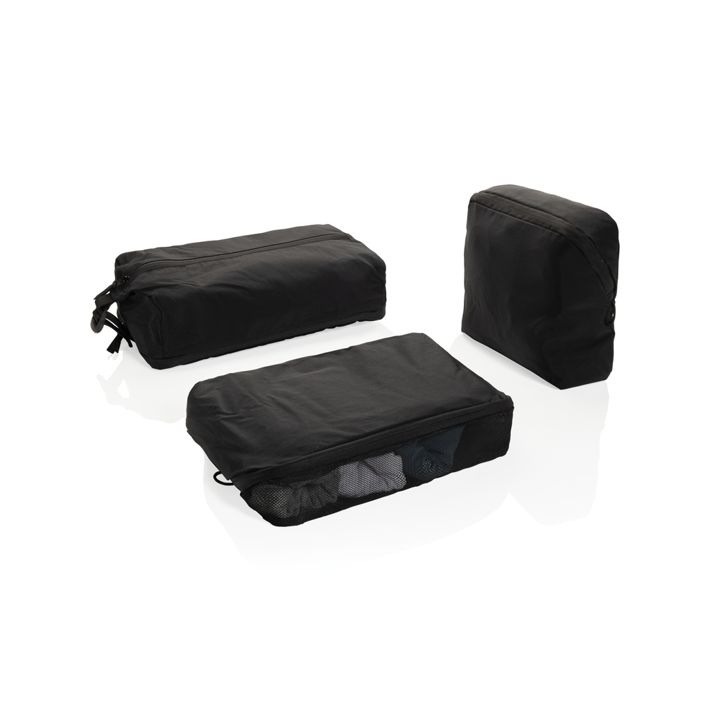 [KX1033384] Lot de cubes de rangement en nylon recyclé RCS KENTO URBAN (noir)