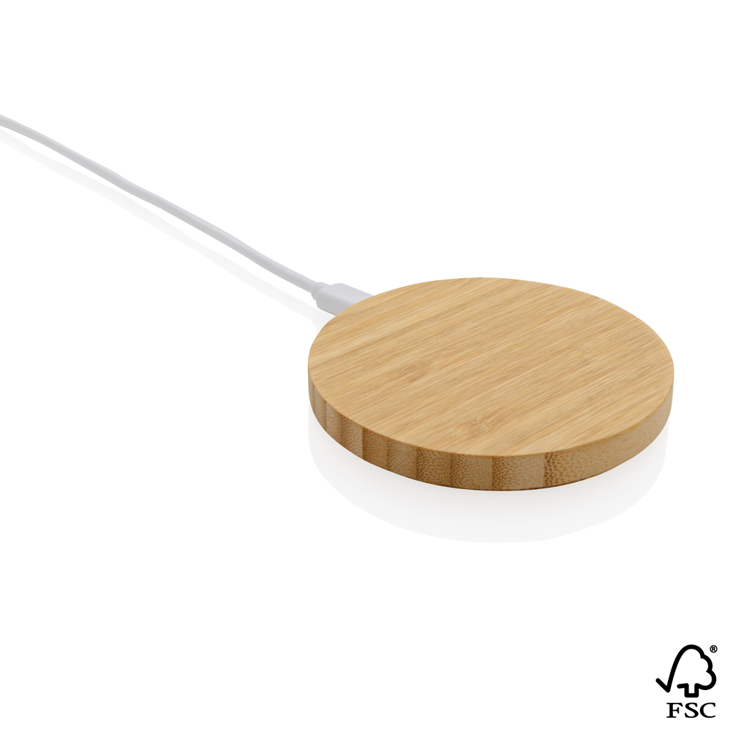 [KX090556] Chargeur sans fil 15W en bambou FSC®