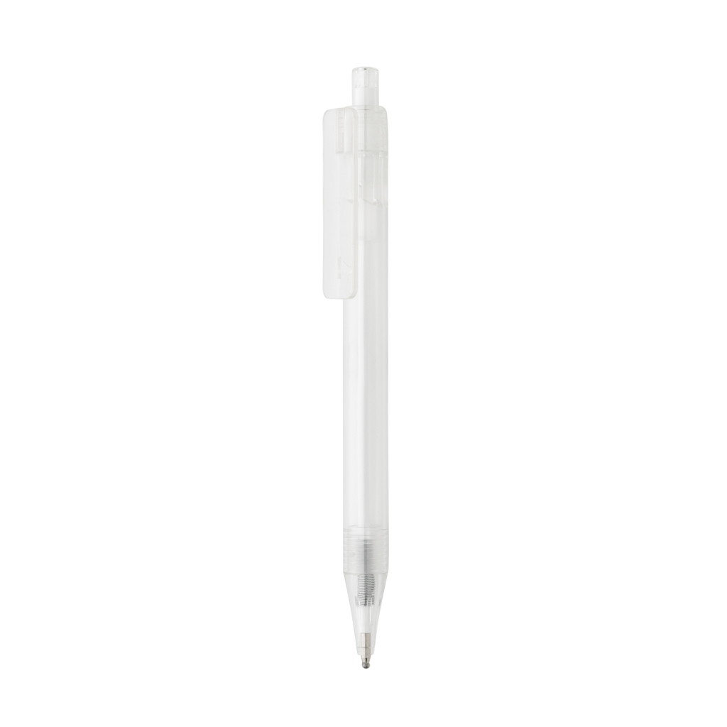 [KX142652] Stylo transparent X8 en rPET GRS (blanc)