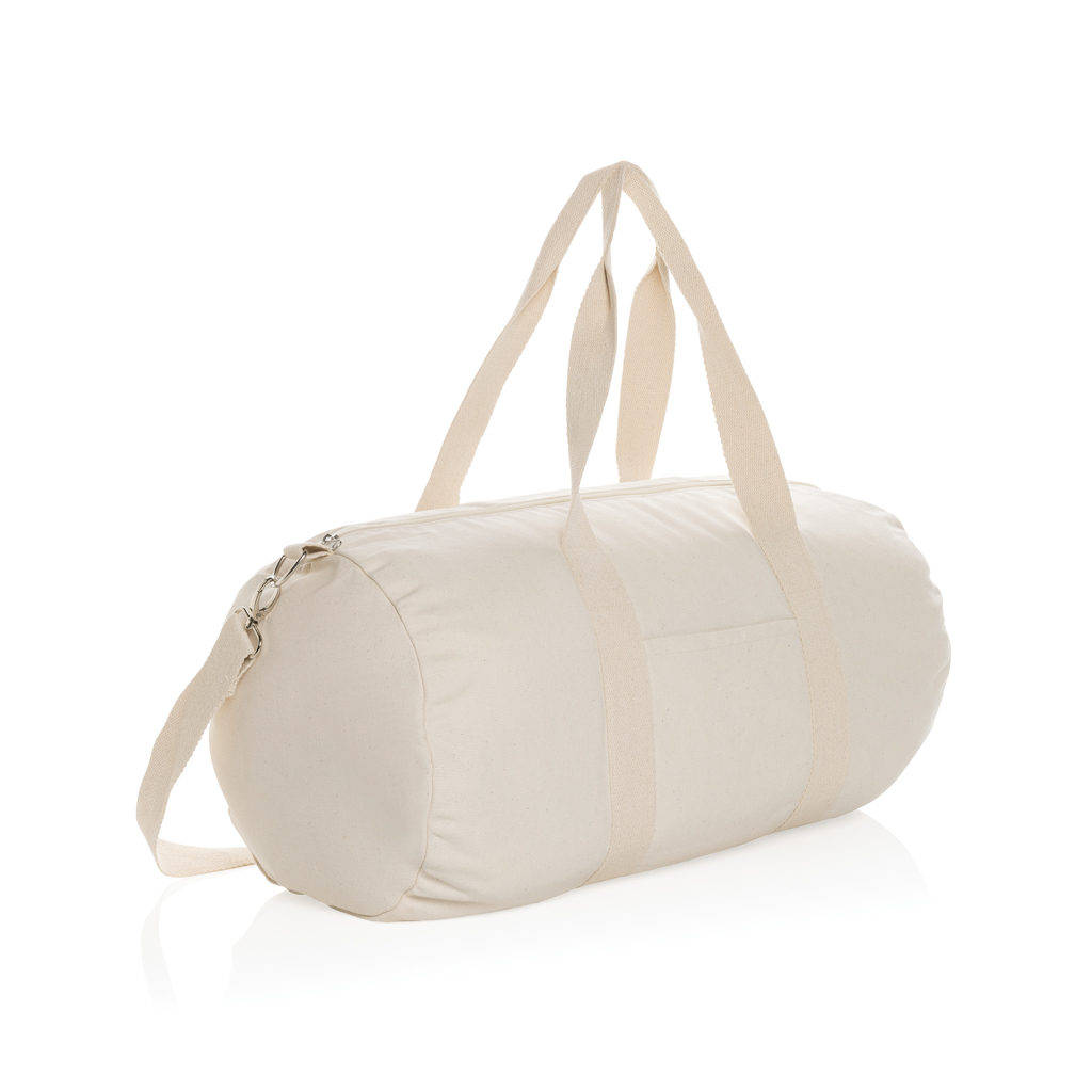 [KX102951] Sac de sport en toile recyclée et non teintée Impact AWARE™ (blanc)