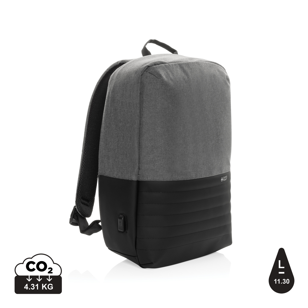 [KX102978] Sac à dos antivol pour ordinateur 15' Swiss Peak AWARE™ (gris)