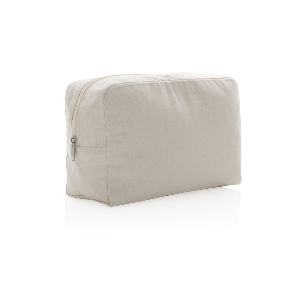 [KX102988] Trousse de toilette en toile recyclée non teintée Aware™ (blanc)