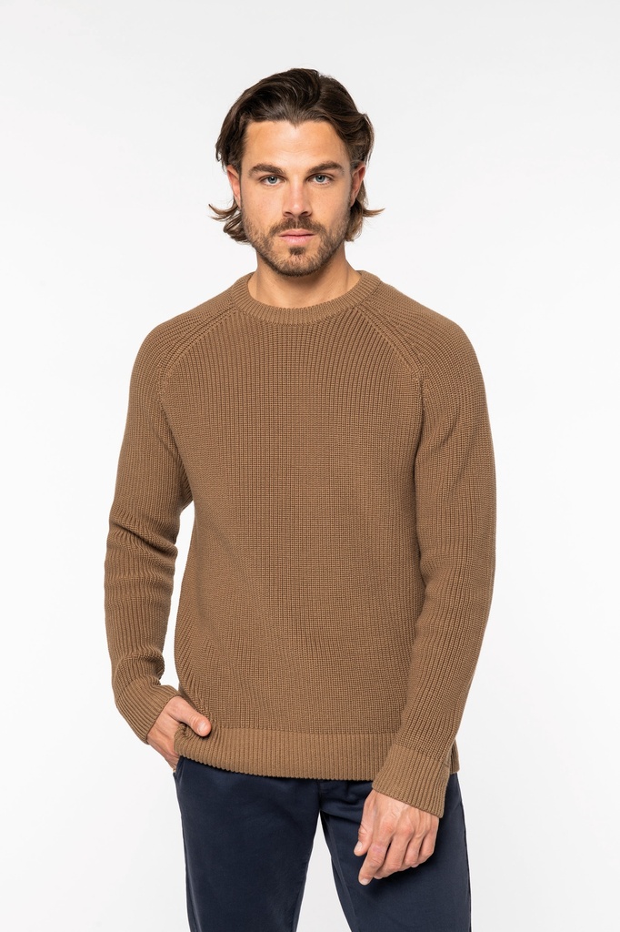 [122192] Pull à grosses mailles homme- 730g (s, black)