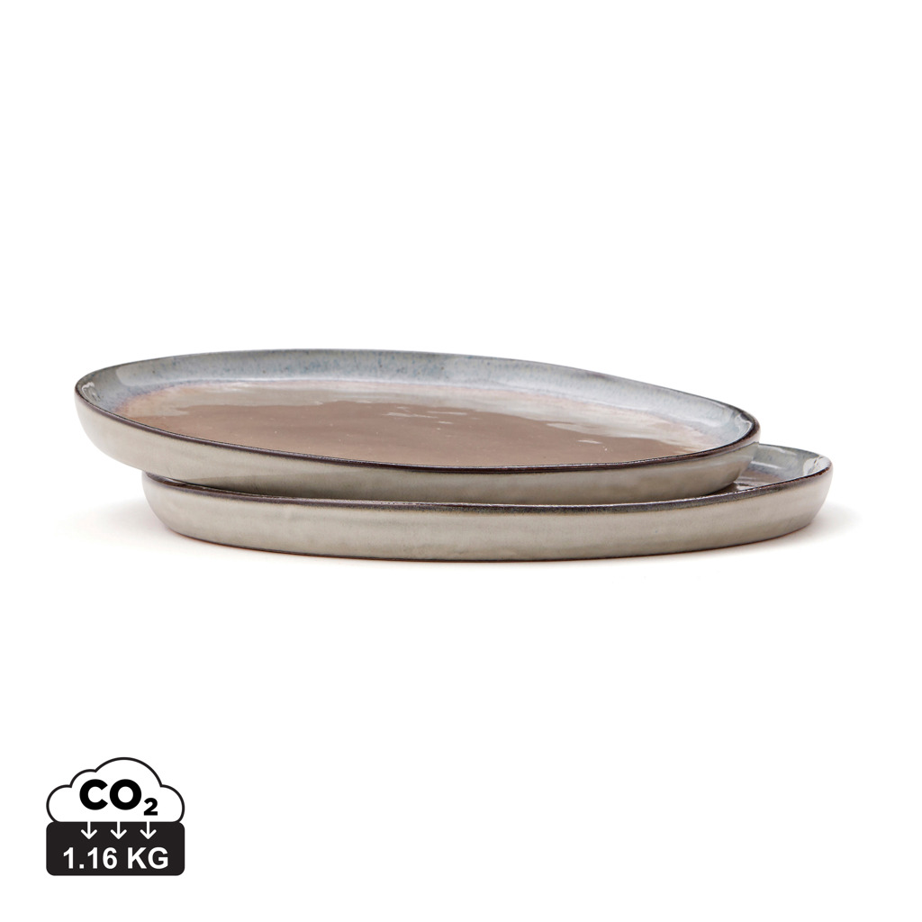 [KX022685] VINGA Set de 2 assiettes 20cm Nomimono (blanc)