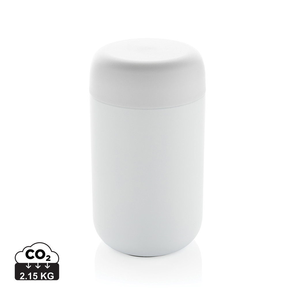 [KX116776] Mug isotherme en acier inoxydable recyclé certifié RCS Brew (blanc)