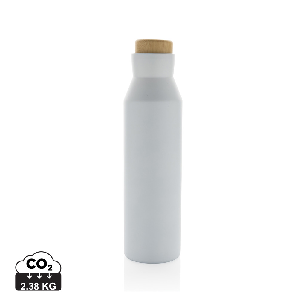 [KX116780] Bouteille iso en acier inoxydable recyclé certifiée RCS Gaia (blanc)