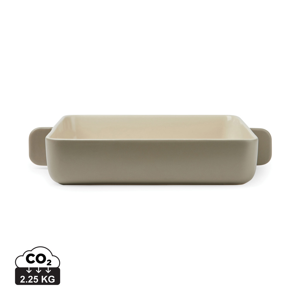[KX022781] VINGA Plat à four rectangulaire en grès Monte (gris)
