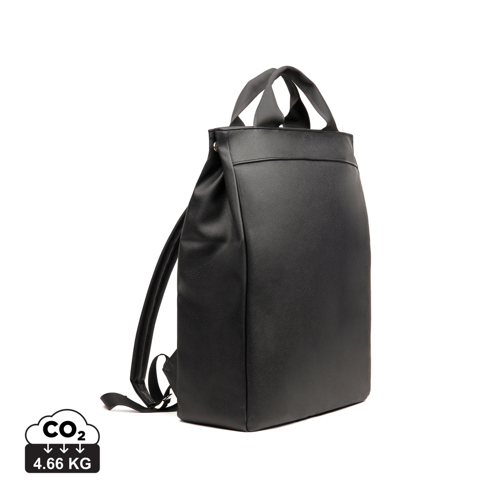 [KX104233] VINGA Sac à dos en PU recyclé RCS Bermond (noir)