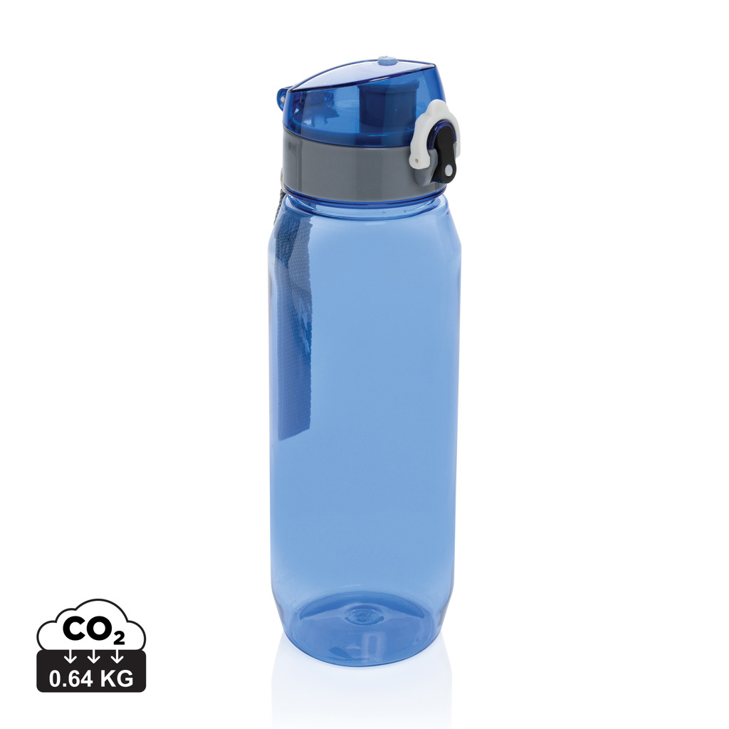 [KX1114066] Bouteille d'eau étanche 800ml en PET recyclé RCS Yide (bleu)
