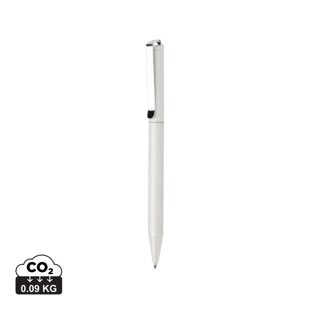 [KX148155] Stylo en aluminium recyclé certifié RCS Xavi (blanc)