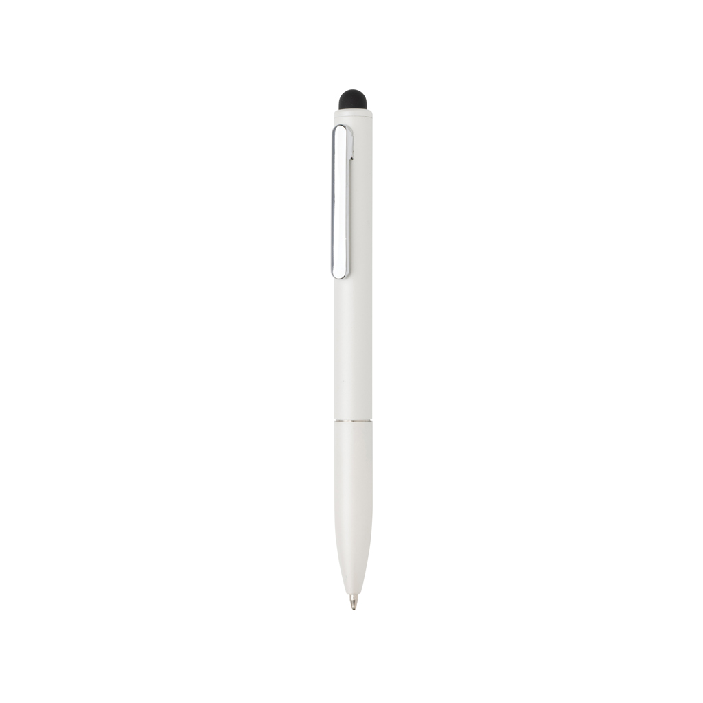 [KX148158] Stylo en aluminium recyclé certifié RCS avec stylet Kymi (blanc)