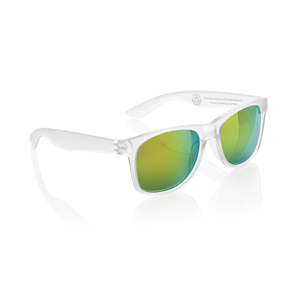 [KX0520] Lunettes de soleil Gleam en PC recyclé RCS (blanc)