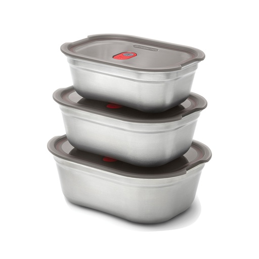 Set de boites repas x3 Petite, Moyenne, Grande Black+Blum