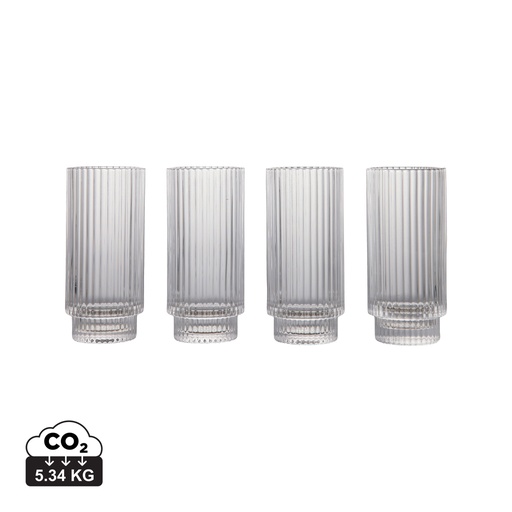 [KX1128885] VINGA Set 4 verres highball 360ml York