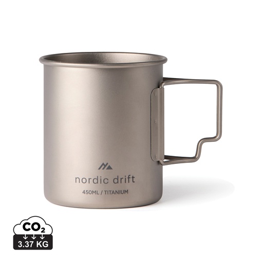 [KX1137033] Tasse 450 ml ultra légère en titane Nordic Drift Trail