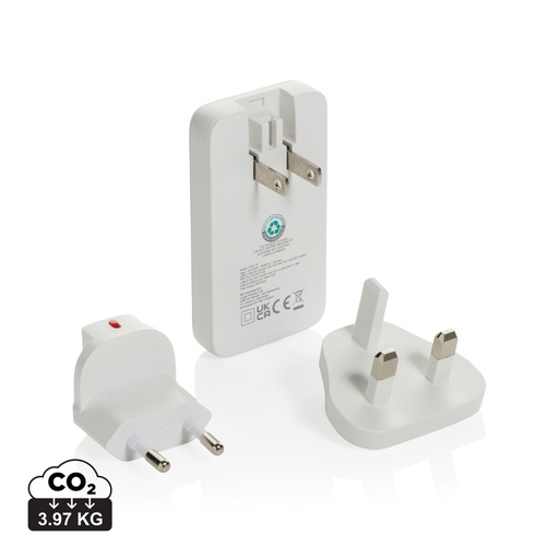 [KX093515] Chargeur plat 65W GAN avec connecteurs universels  Fluxo RCS