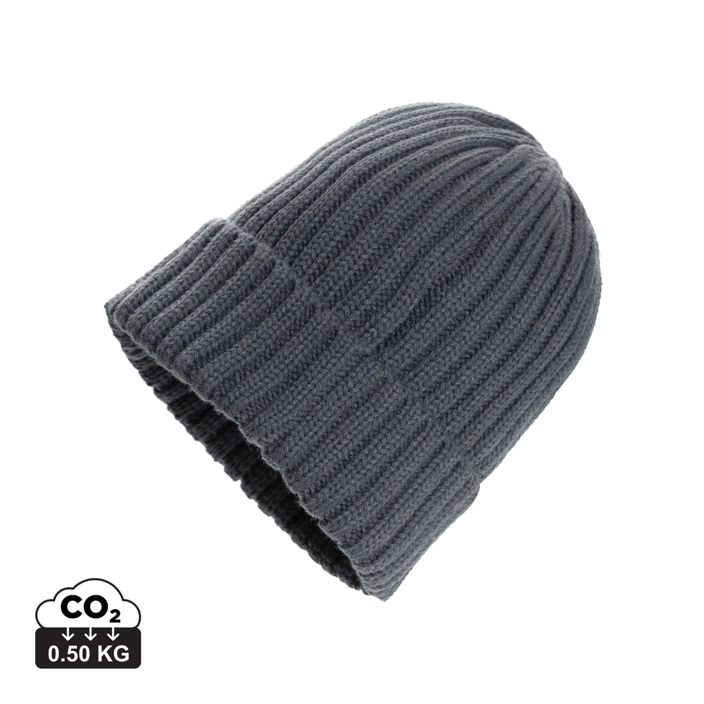 Bonnet à double côte et revers AWARE™ Polylana® Kennedi