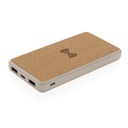 Powerbank 8000 mAh 5W en fibre de paille et liège