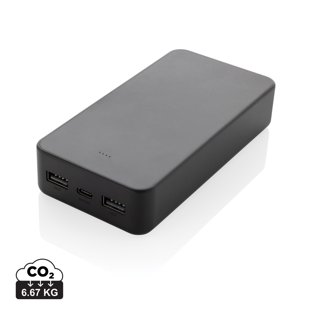 Powerbank 20.000mAh avec USB C en ABS recyclé RCS Boostcore